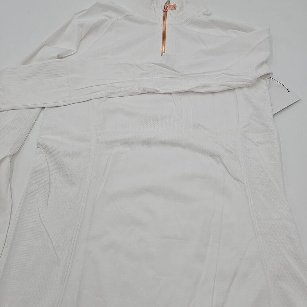 Anique Womens Sun Protective UPF 30+ Cooling Long Sleeve Pure White Medium Shirt - Picture 6 of 12
